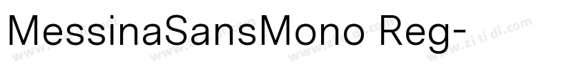 MessinaSansMono Reg字体转换